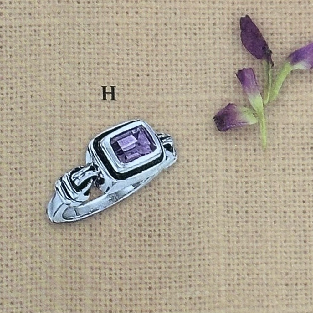 Silpada | Amethyst & Sterling Silver Ring | Size 5.5